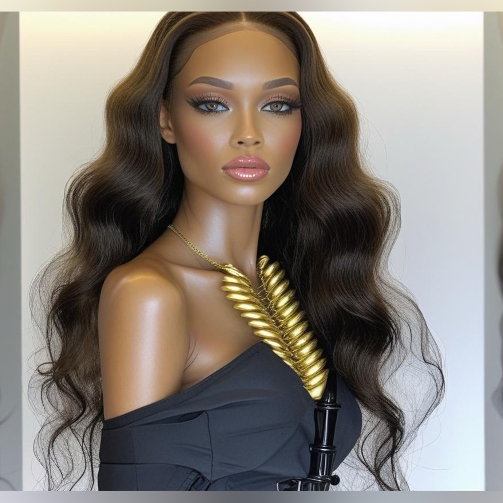 BC258 Cambodian virgin body wave human hair wig-20”